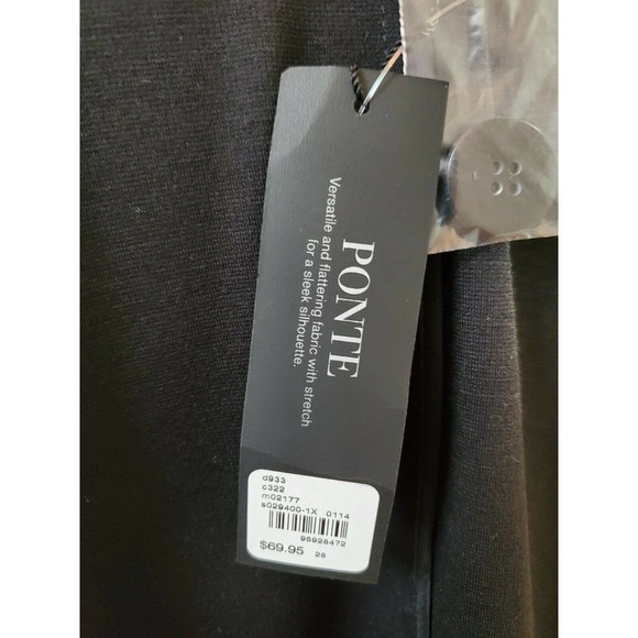 Lane Bryant Women's Blue Polyester & Rayon LongSleeve Button Blazer Coat - Picture 10 of 12